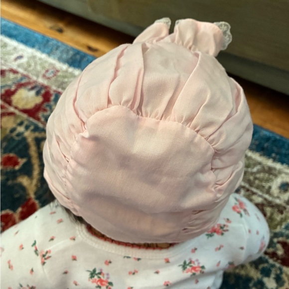 Pink Baby Bonnet - Picture 2 of 4